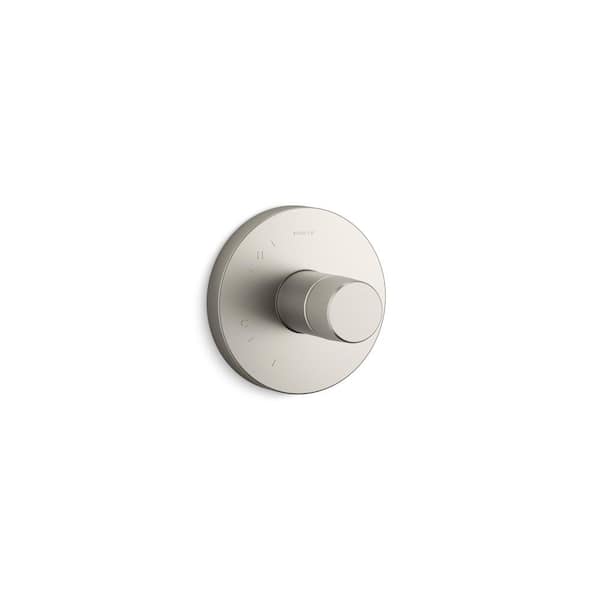 KOHLER Components 1-Handle Shower Valve Trim with Oyl Handle in Vibrant Brushed Nickel