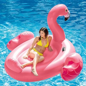 Mega Extra-Large Flamingo Island Swimming Pool Float (1-Pack)