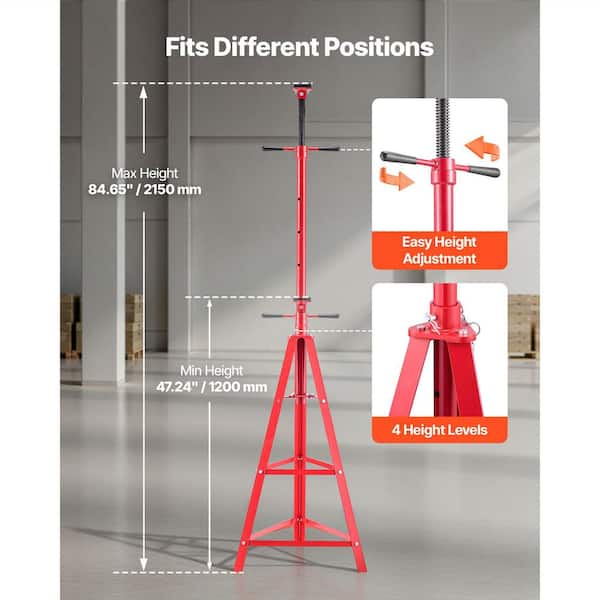 SKYSHALO Under Hoist Tripod Stand, 4409 lbs. Capacity, Adjustable