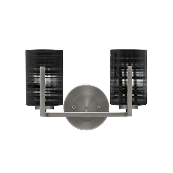 Unbranded Cottonwood 12.75 in. 2-Light Graphite Vanity Light
