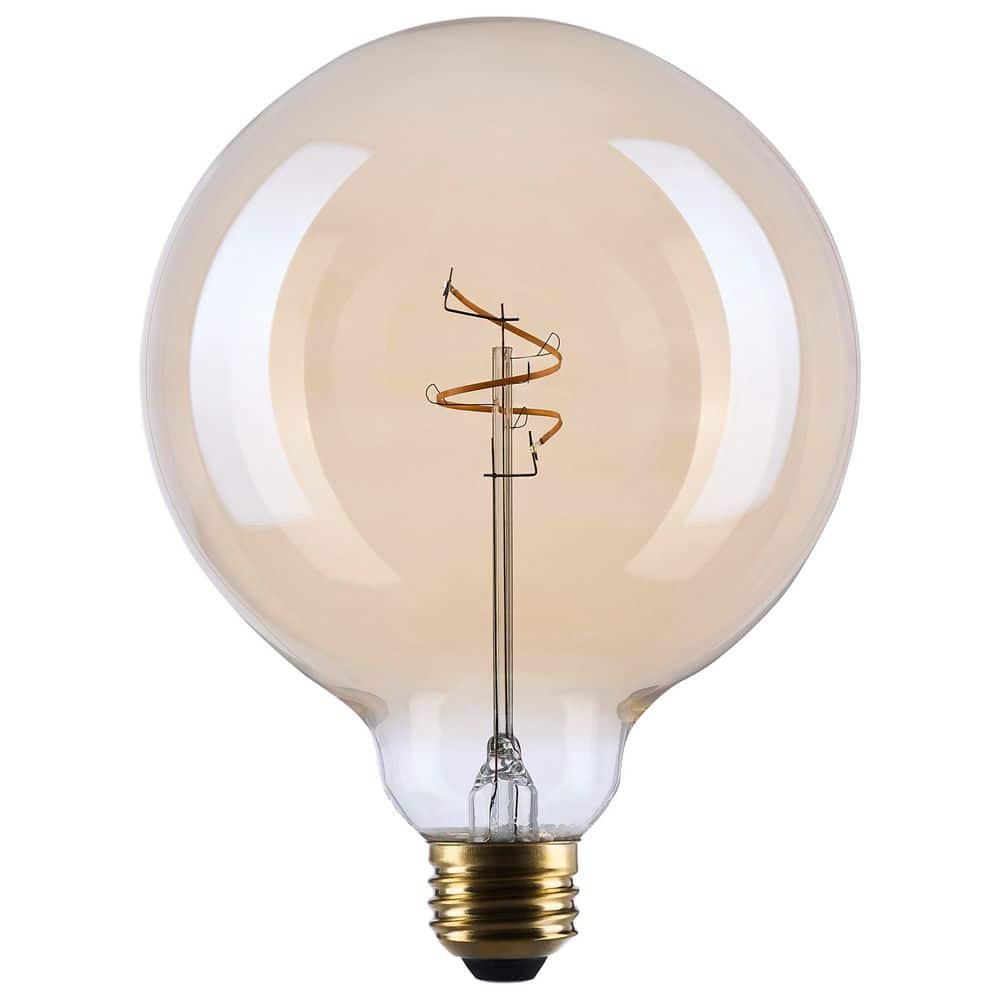 25-Watt Equivalent G40 2000K Medium Base Clear Glass Amber Coil Filament Dimmable Globe LED Light Bulb (24-Pack) price history on PriceWatchPro