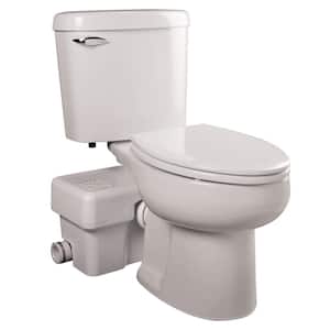 Ascent II 2-Piece 1.28 GPF Single Flush Elongated Macerating Toilet in White