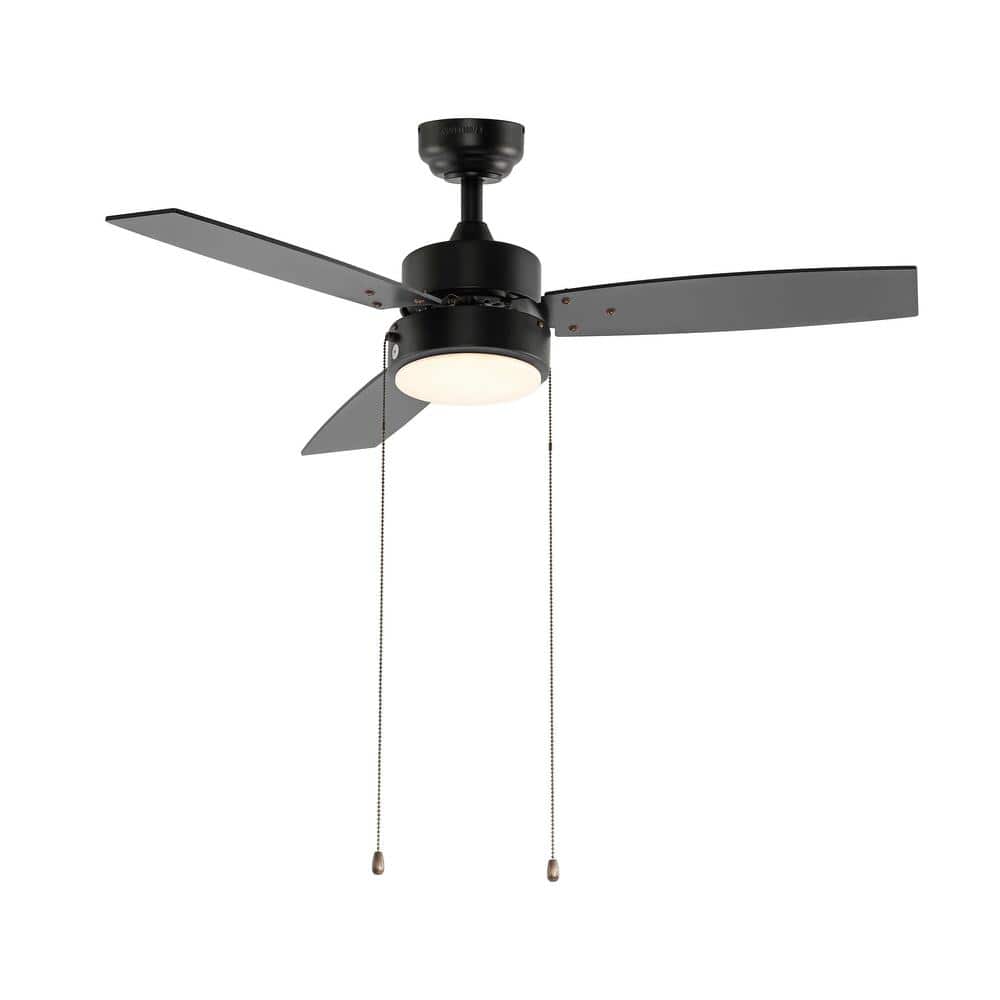ACA 52" Ceiling Fan LED Light Remote Control 3 Wooden Blades Timer