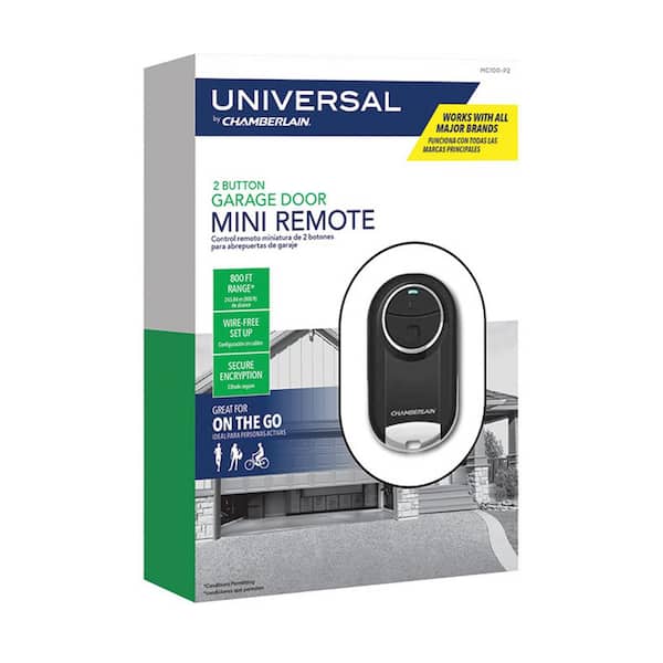 Universal by Chamberlain MINI Remote 2 Button Garage Door Opener MC100-P2 NEW 