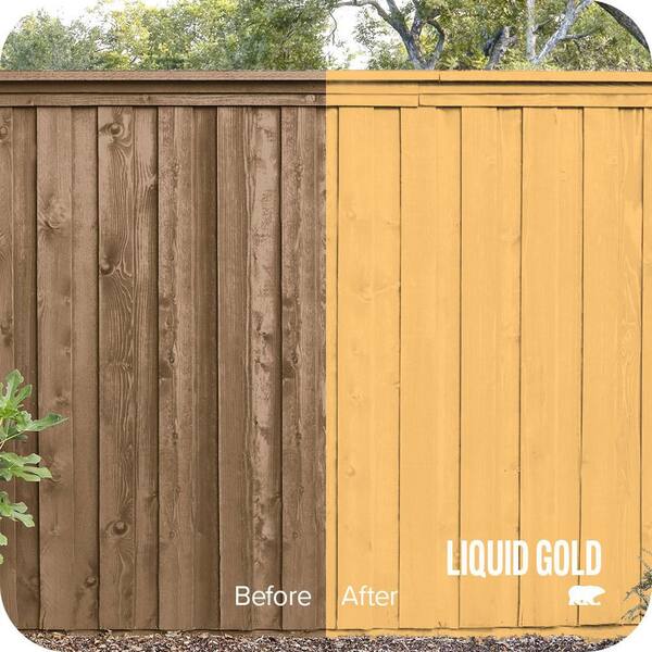 BEHR - 1 gal. #BIC-42 Liquid Gold Solid Color House and Fence Exterior Wood Stain