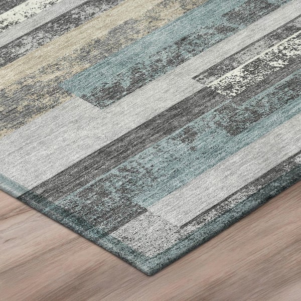 Chantille Machine Washable Indoor/Outdoor Abstract ACN3166 Gray 3 ft. x 4 ft. Area Rug