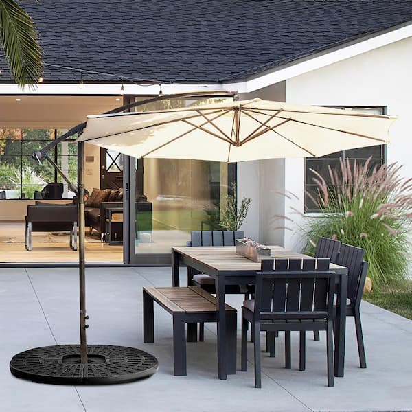 14 lbs. 19 in. Patio Umbrella Base in Black