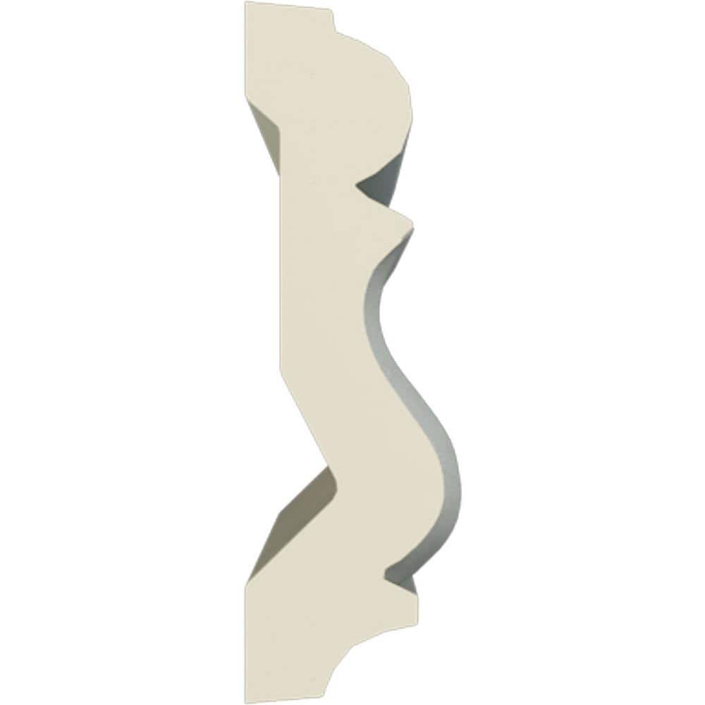 Primed White Geometric Urethane Chair Rail Moulding