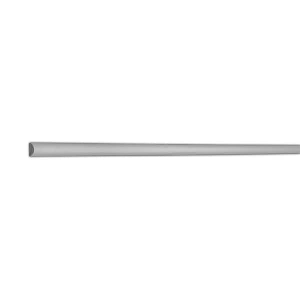 WM 122 3/4 in. x 3/8 in x 96 in. Recycled Polystyren Half Round Moulding Pro Pack 160 LF (20-Pack)