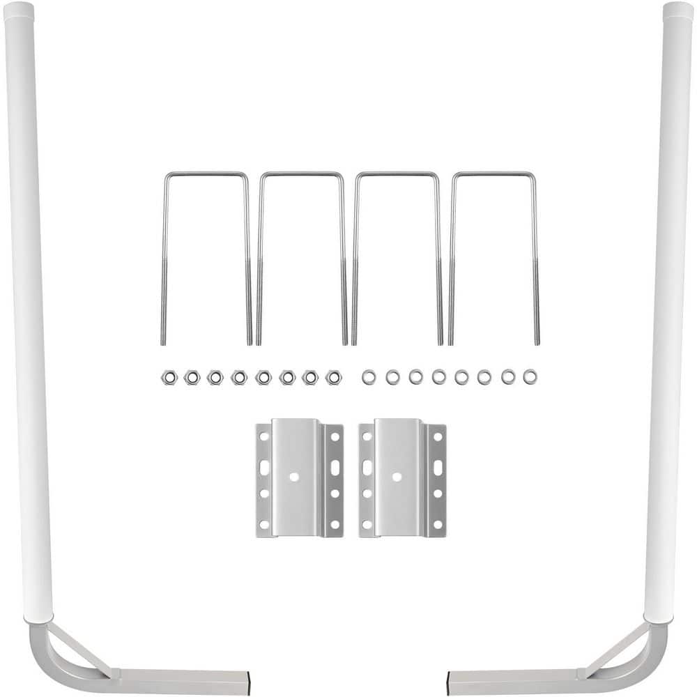2PCS Steel Trailer Post Guide ons, Boat Trailer Guide-on, 60in., White PVC Tube Covers, Complete Mounting Accessories price history on PriceWatchPro