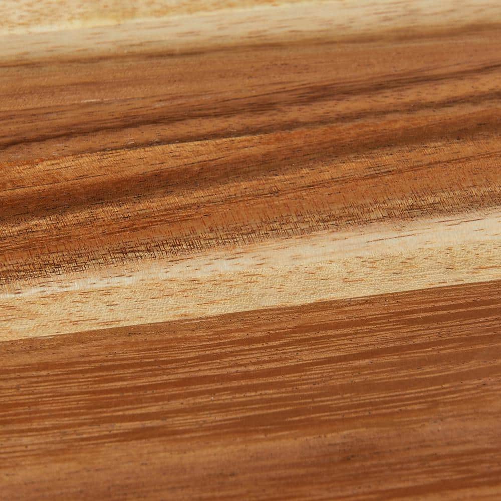 Natural Suar Wood Round Cutting Board with Handle