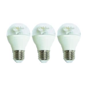 60-Watt Equivalent G16.5 Dimmable Clear LED Light Bulb, Daylight (3-Pack)