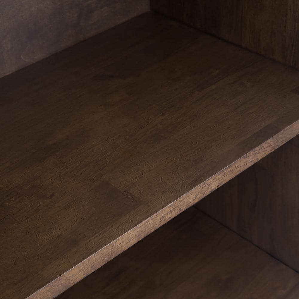 Banting Mid-Century Modern Walnut Brown Bookcase with Adjustable Shelves