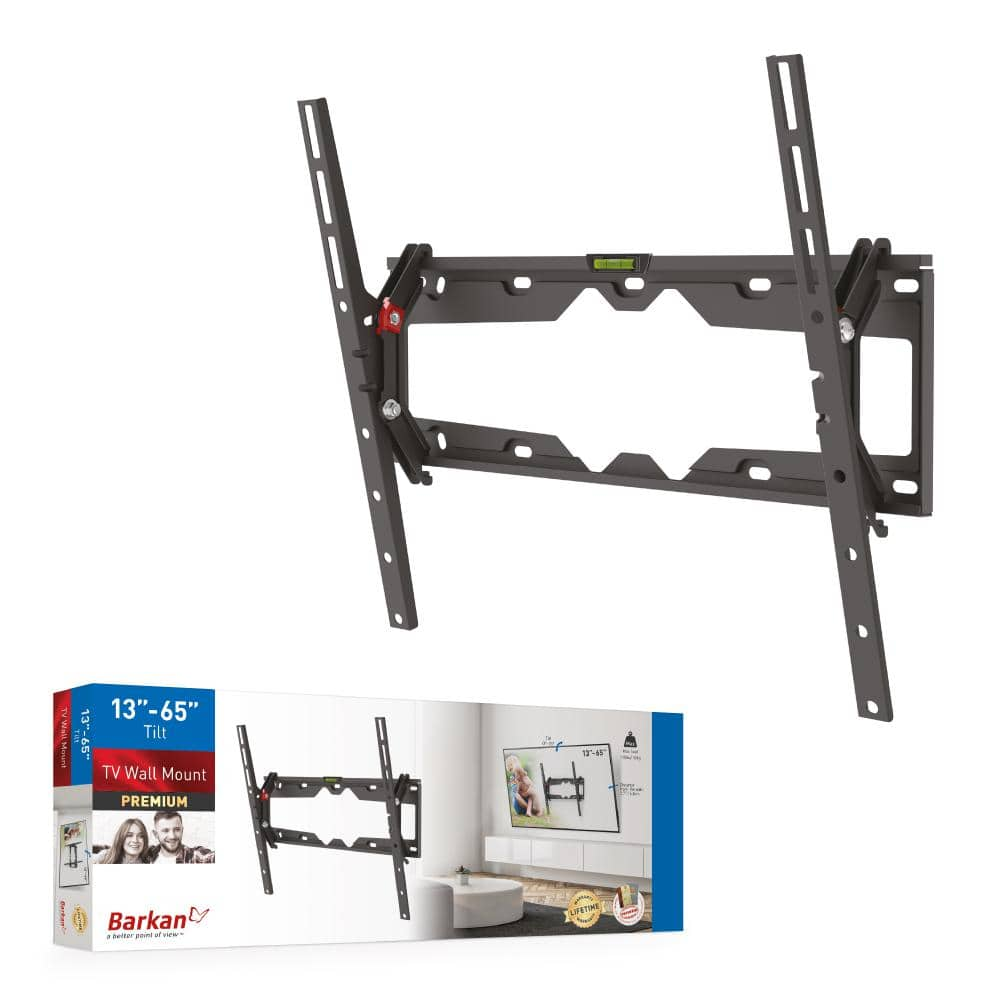 Barkan 19 in. to 65 in. Tilt Flat / Curved Panel TV Wall Mount. Screens up to 110 lbs -  Barkan a Better Point of View, E310+.B