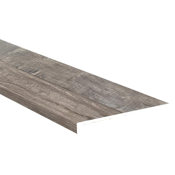 A&A Surfaces Driftwood 5/4 in. T x 12 in. W x 47.2 in. L Luxury Vinyl Stair Tread Eased-Edge (2-Pieces/case)