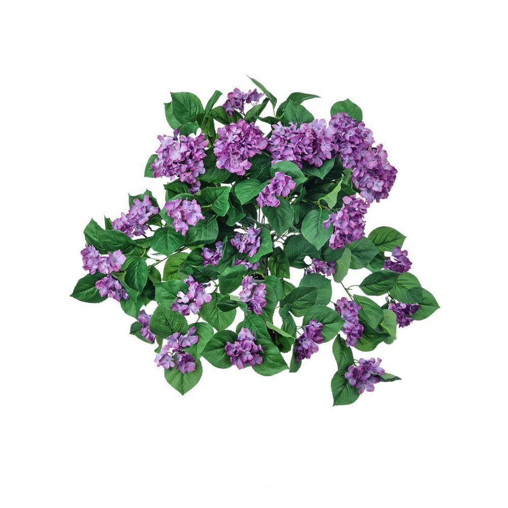 Hydrangea4936　0807指定18日 Regency International 27 in. Purple Indoor Artificial Hanging