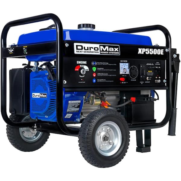 DUROMAX 4,500-Watt Electric Start Gasoline Powered Portable Generator with Wheel Kit