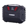 Husky 12-Volt DC Compact Quick Flow Air Compressor Air Pump Inflator with Digital Pressure Gauge, LED Light and Auto Shut Off A1215-006