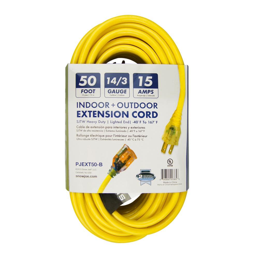 14 Gauge 50 Ft Low Temp Extension Cord with Lighted End