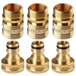 GORILLA EASY CONNECT 3/4 in. Standard GHT Locking Lead-Free Brass ...