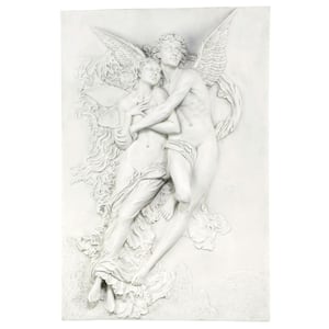 36 in. x 24 in. Cupid and Psyche Sculptural Wall Frieze