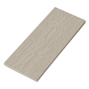 4/4 in. x 8 in. x 16 ft. Oyster Shell Woodgrain Composite Prefinished Trim Board (2-Pack)