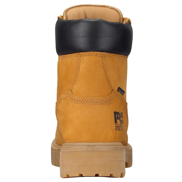 Timberland PRO Men's Direct Waterproof 6'' Work Boots - Steel Toe - Wheat Size 10(W) TB065016713_100W - The Home