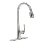 Hansgrohe Lacuna Single Handle Pull Down Sprayer Kitchen Faucet In Steel Optic 04749805 The Home Depot