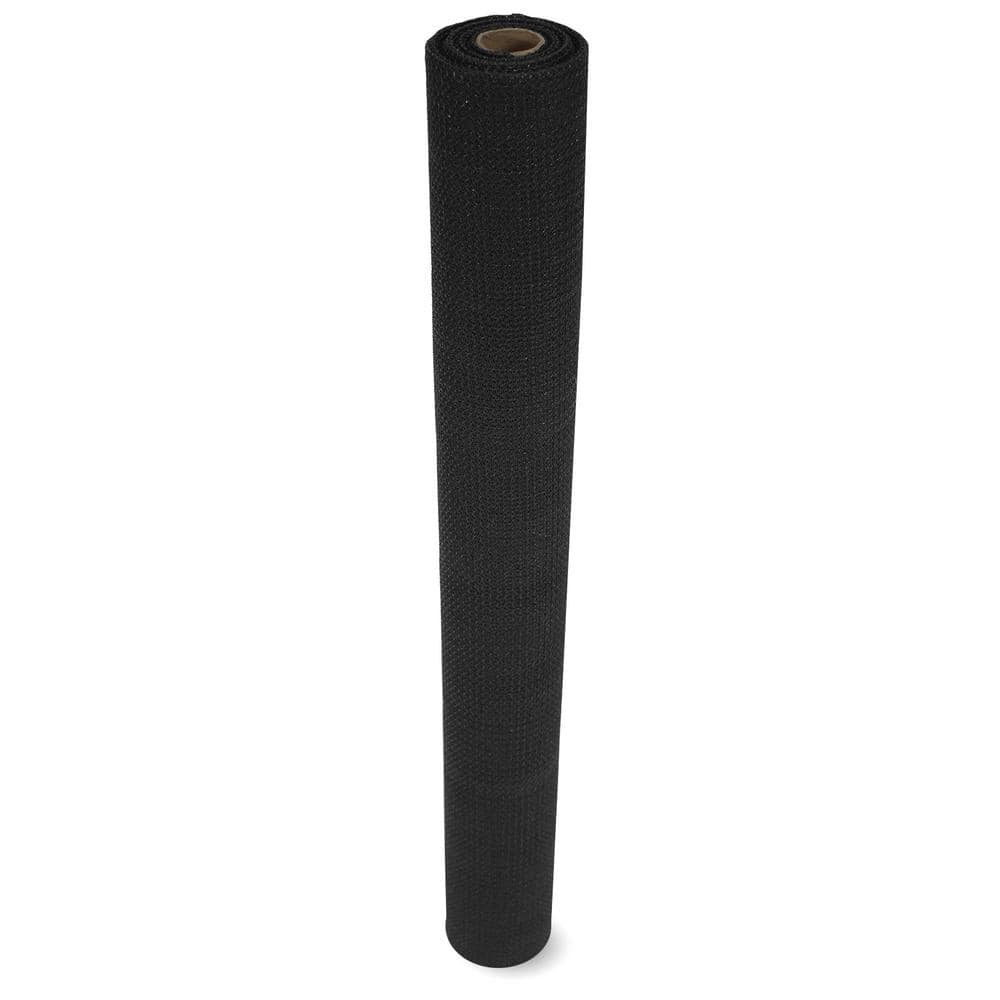 Black Polyethylene Privacy Fence Screen with Knitted Eyelets