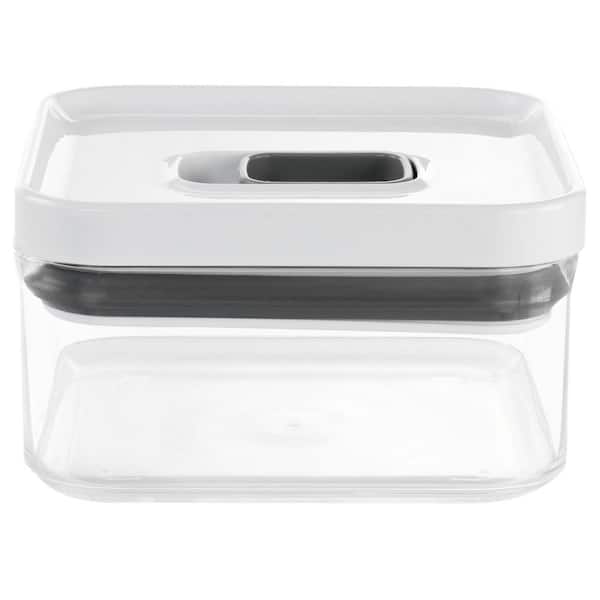 MARTHA STEWART Siohban 35.5 oz. Acrylic Storage Container with Lid in White  985118860M - The Home Depot