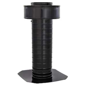 Keepa Vent 4 in. Dia Aluminum Roof Vent for Flat Roofs in Black
