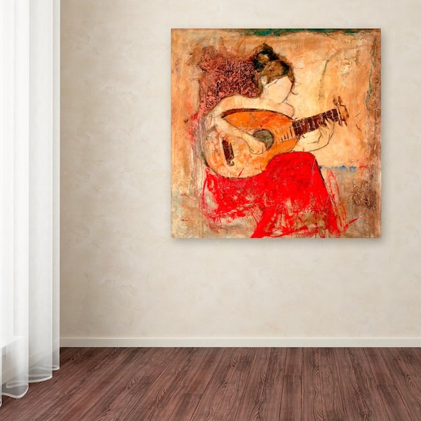 Sun Kissed Woman II Canvas Giclee Art, One Size , Orange