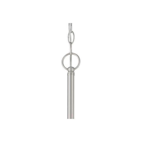 Elegant Brushed Nickel 9-Light Chandelier with Frosted Glass Shades