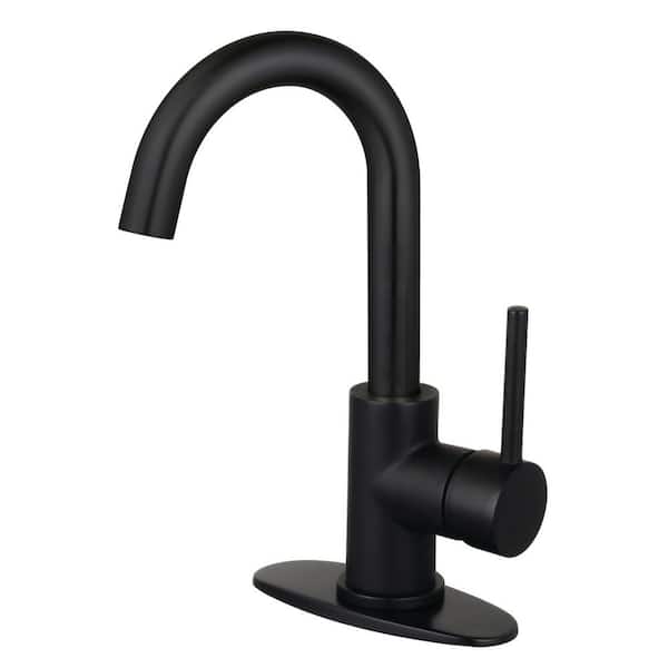 Kingston Brass Concord Single-Handle Bar Faucet in Matte Black