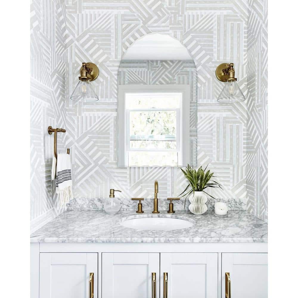 Elegant Frameless Rectangular Vanity Mirror with Arched Top