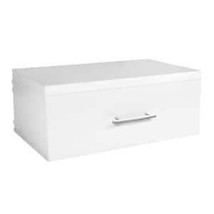 9.80 in. H x 23.60 in. W White Wood Drawer