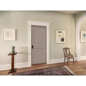 32 in. x 80 in. Monroe Driftwood Painted Smooth Solid Core Molded Composite MDF Interior Door Slab