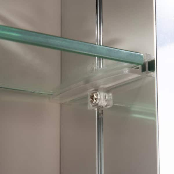 Signature Hardware 263220 Glass Shelves Oxford 16-1/2 x 23-1/2 Frameless  Single Door Medicine Cabinet 