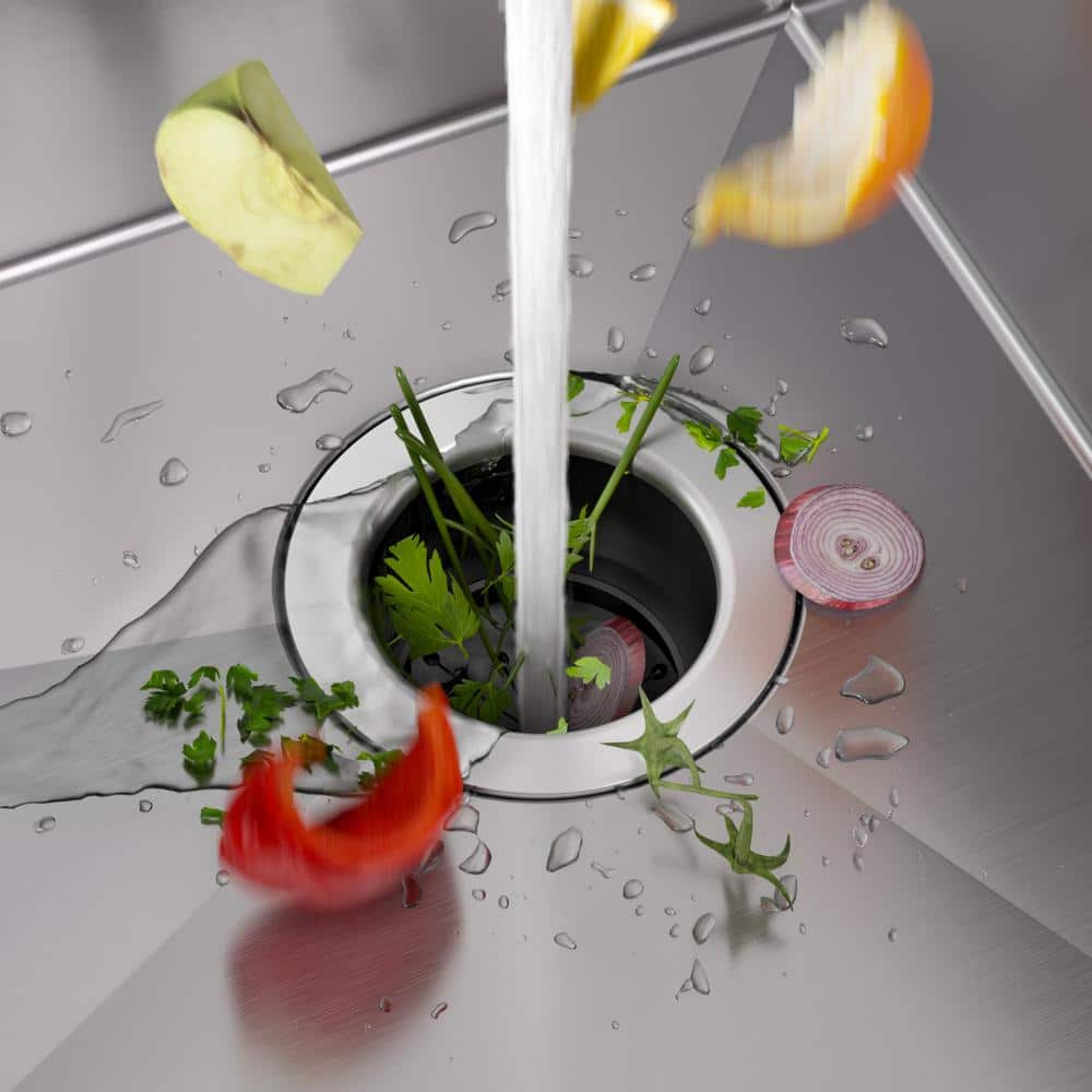 32-Inch Stainless Steel Single Bowl Undermount Kitchen Sink with Garbage Disposal