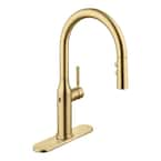 Glacier Bay Upson Single-Handle Pull-Down Sprayer 2024 Kitchen Faucet in Matte Gold