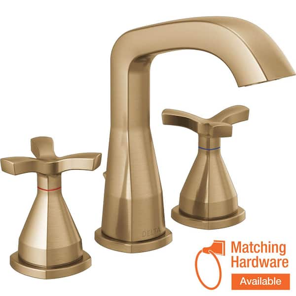 Delta Pierce 8 in. Widespread Double Handle Bathroom Faucet in Champagne  Bronze 35899LF-CZ - The Home Depot
