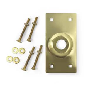 Heavy-Duty Brass Cylinder Guard with Mounting Hardware