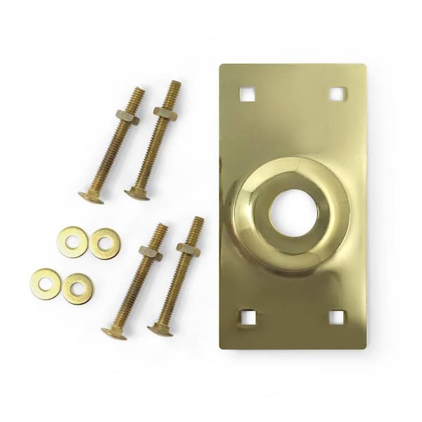Premier Lock Heavy-Duty Brass Cylinder Guard with Mounting Hardware