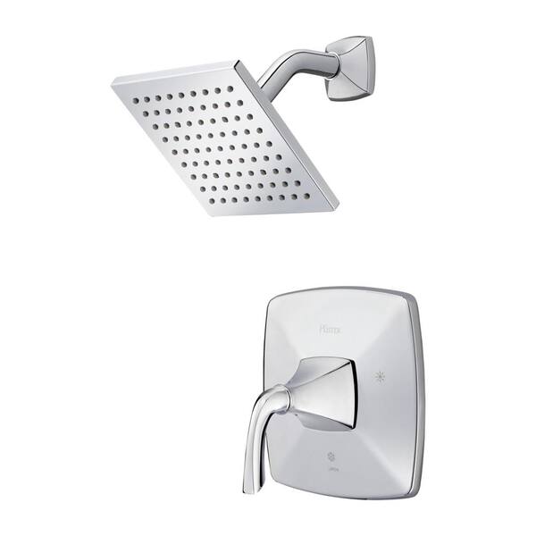 Pfirst Series Shower Only Trim Kit, Valve Not Included, 1-Handle, Polished Chrom