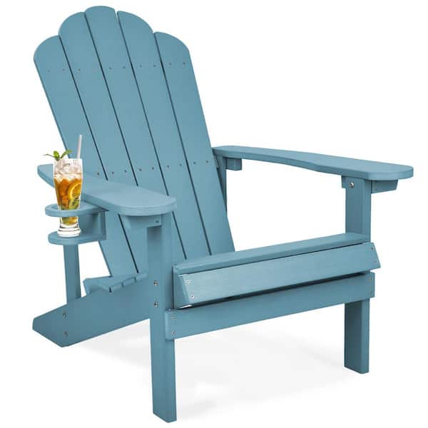 UPHA Plastic Adirondack Chair in Turquoise