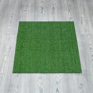 Turf Collection Waterproof Solid Grass 22x30 Indoor/Outdoor Artificial Grass Doormat, 22 in. x 31 in., Green