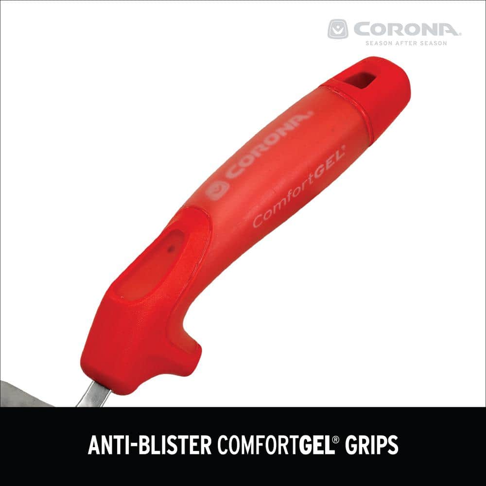Corona Red ComfortGEL Stainless Steel Garden Hand Scoop