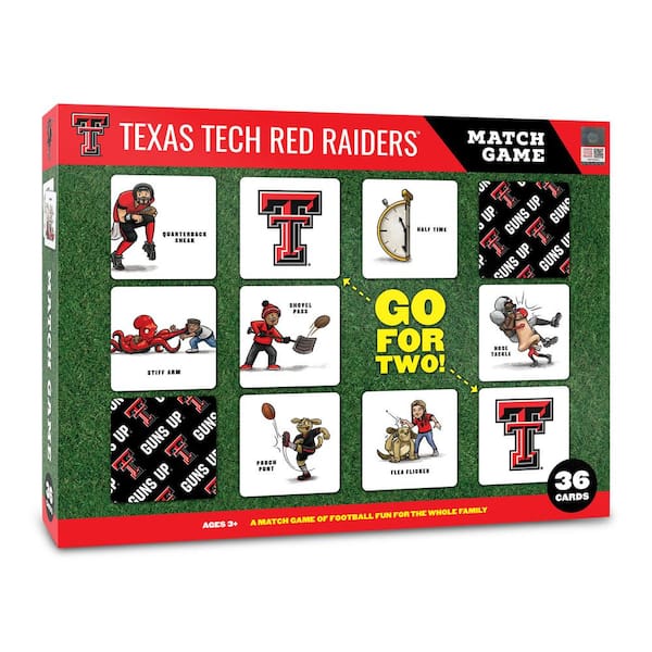YouTheFan NCAA Texas Tech Red Raiders Licensed Memory Match Game