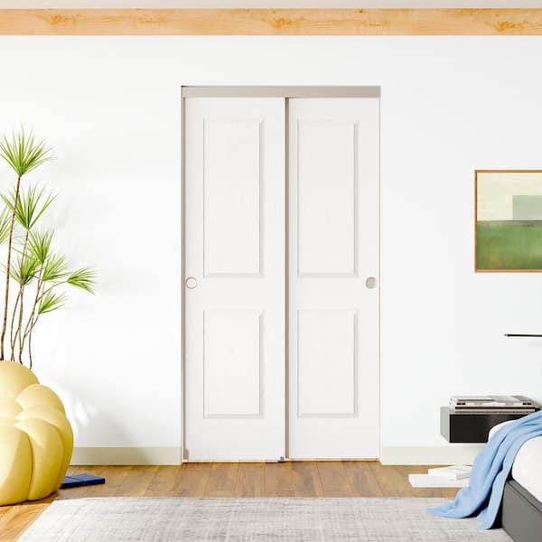 TENONER 60in x 80in White, Hollow Core, MDF and Wood Double 2