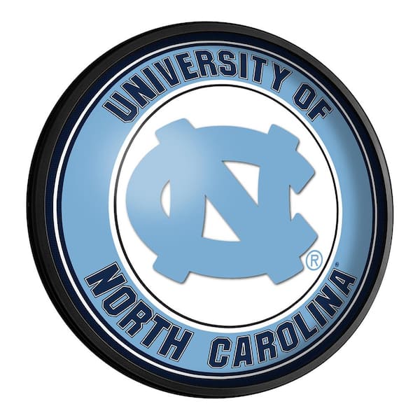 The Fan-Brand North Carolina Tar Heels: Round Slimline Lighted Wall Sign 18 in. L x 18 in. W x 2.5 in. D